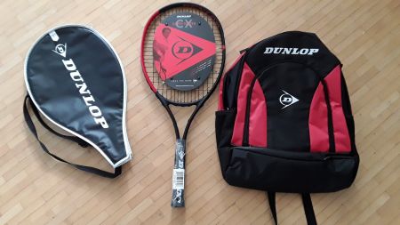 Neu dunlop tennisschläger mit rucksack