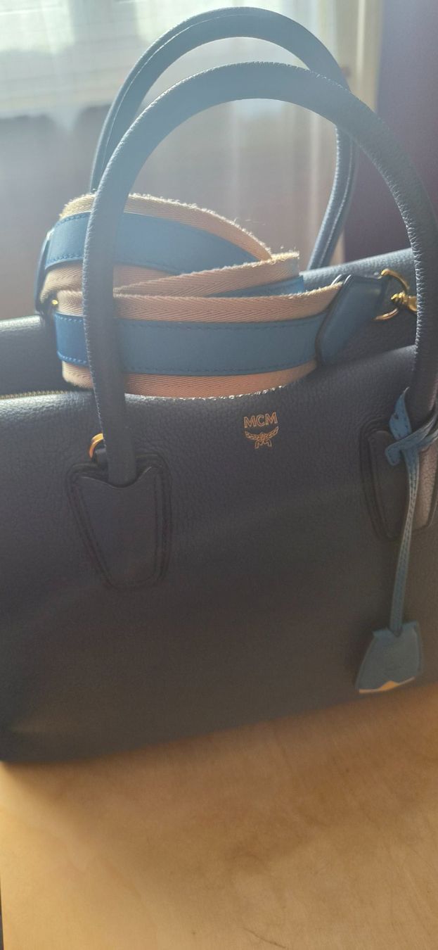 Mcm Borse da donna: Original MCM Milla Tote in Dunkelblau ¦ Medium – Usato da Zug venduto da Keikogood 4