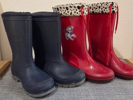 Kinder Gummistiefel 2 Paar Grösse 32