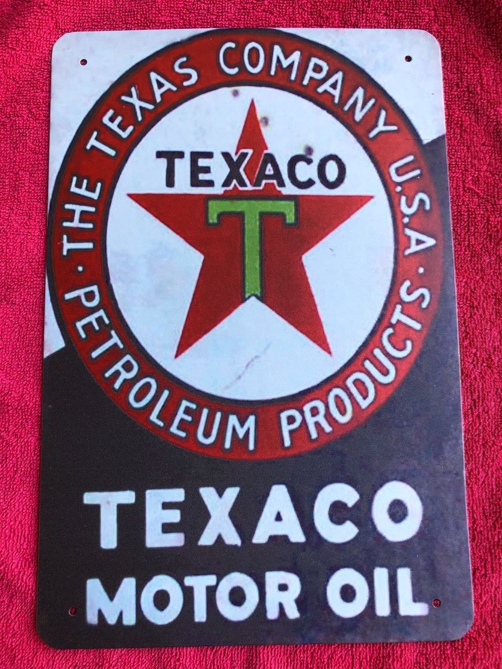 Insegne: Texaco tankstelle motor oil werbung – Nuovo (secondo la descrizione) da Reinach AG venduto da rares75