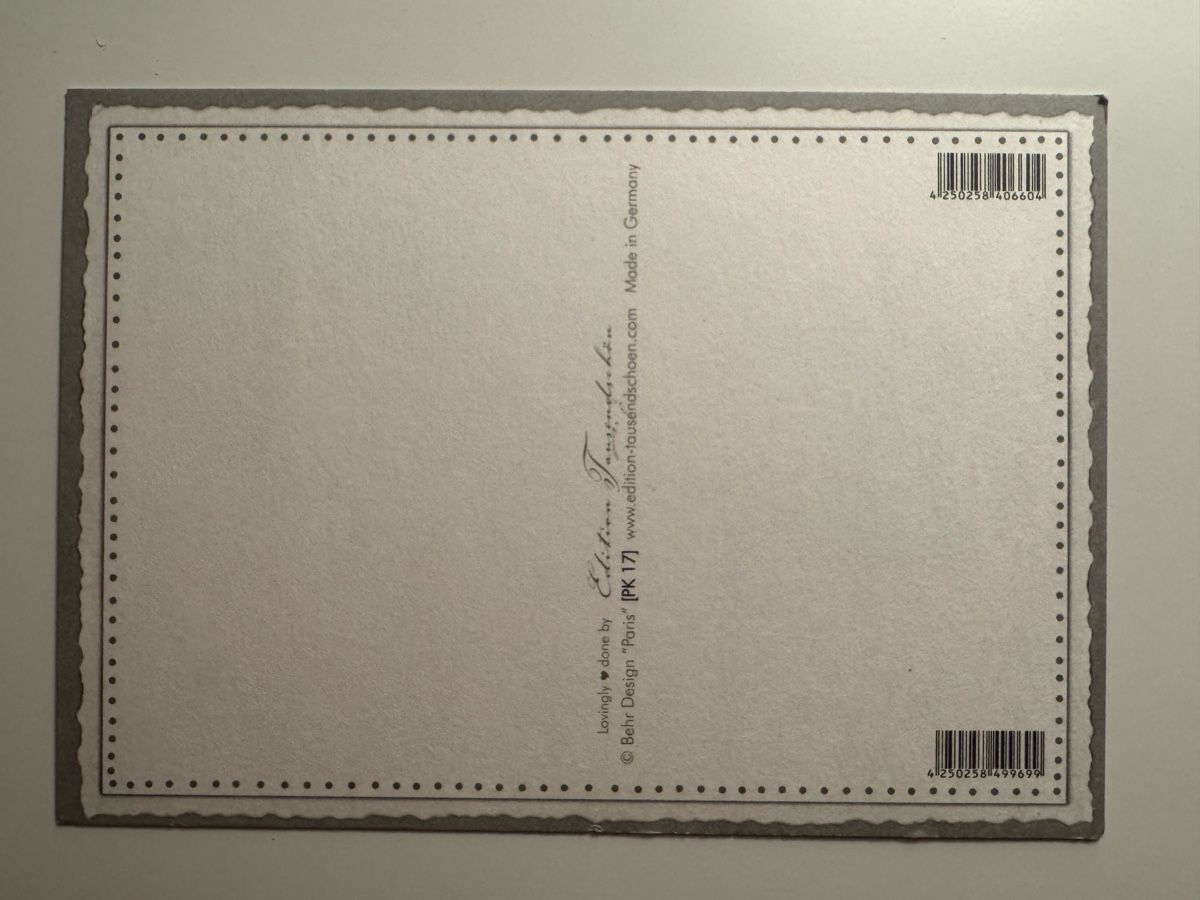 Cartoline postali: Postkarte Paris - Edition Tausendschön – Nuovo e nell'imballaggio originale da Sins venduto da sum_lv6d 1