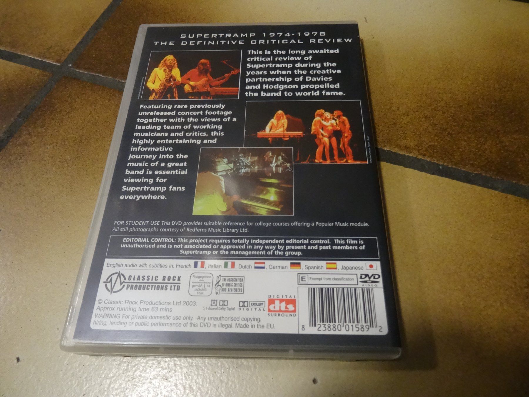 Tous les DVDs: DVD Inside Supertramp 1974-1978 – D'occasion à Olten par Disc-Ausverkauf 2