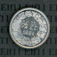 CHF___0.50 1984 stgl * nigelnagelneu! 50 Rappen