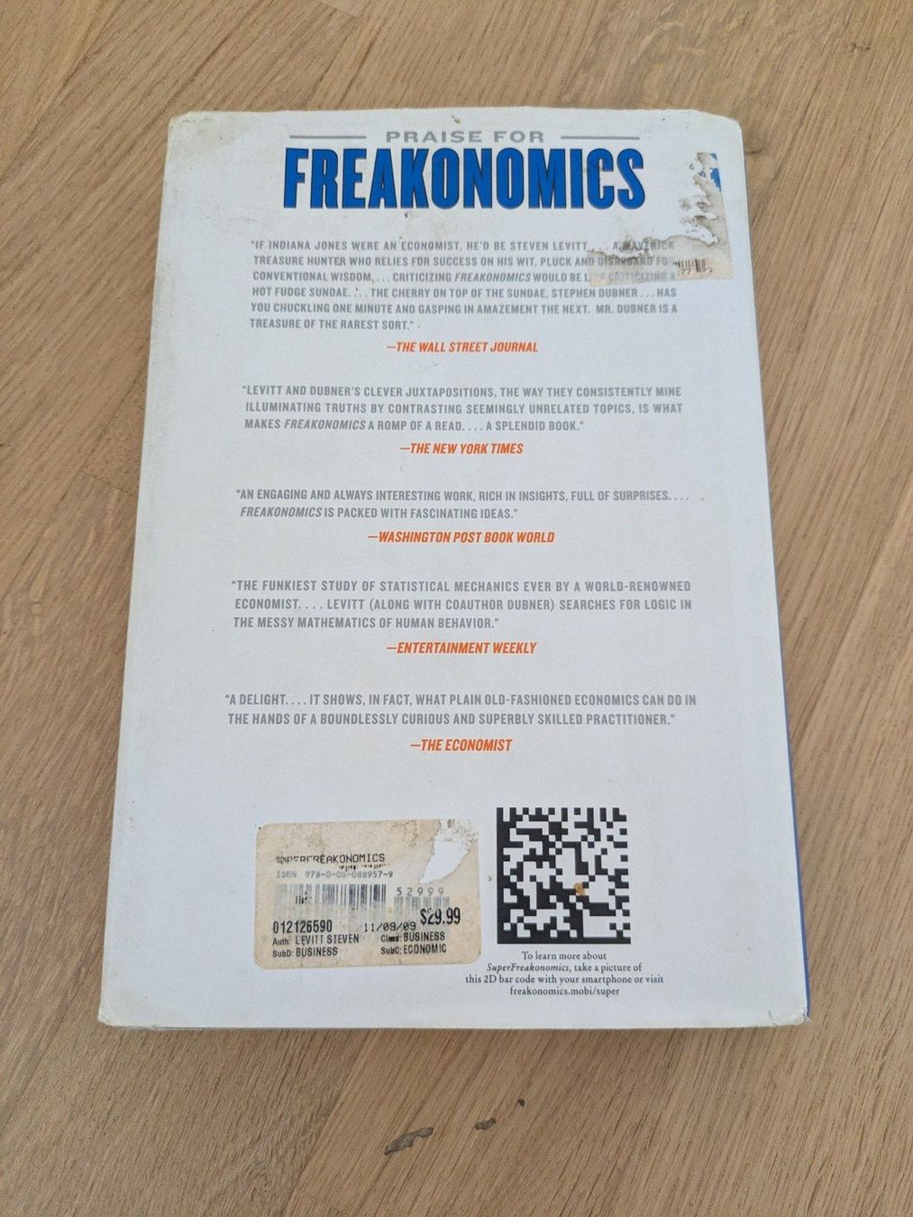 Libri: SD Levitt & SJ Dubner - Super Freakonomics – Usato da Lausanne venduto da RR-CH 1