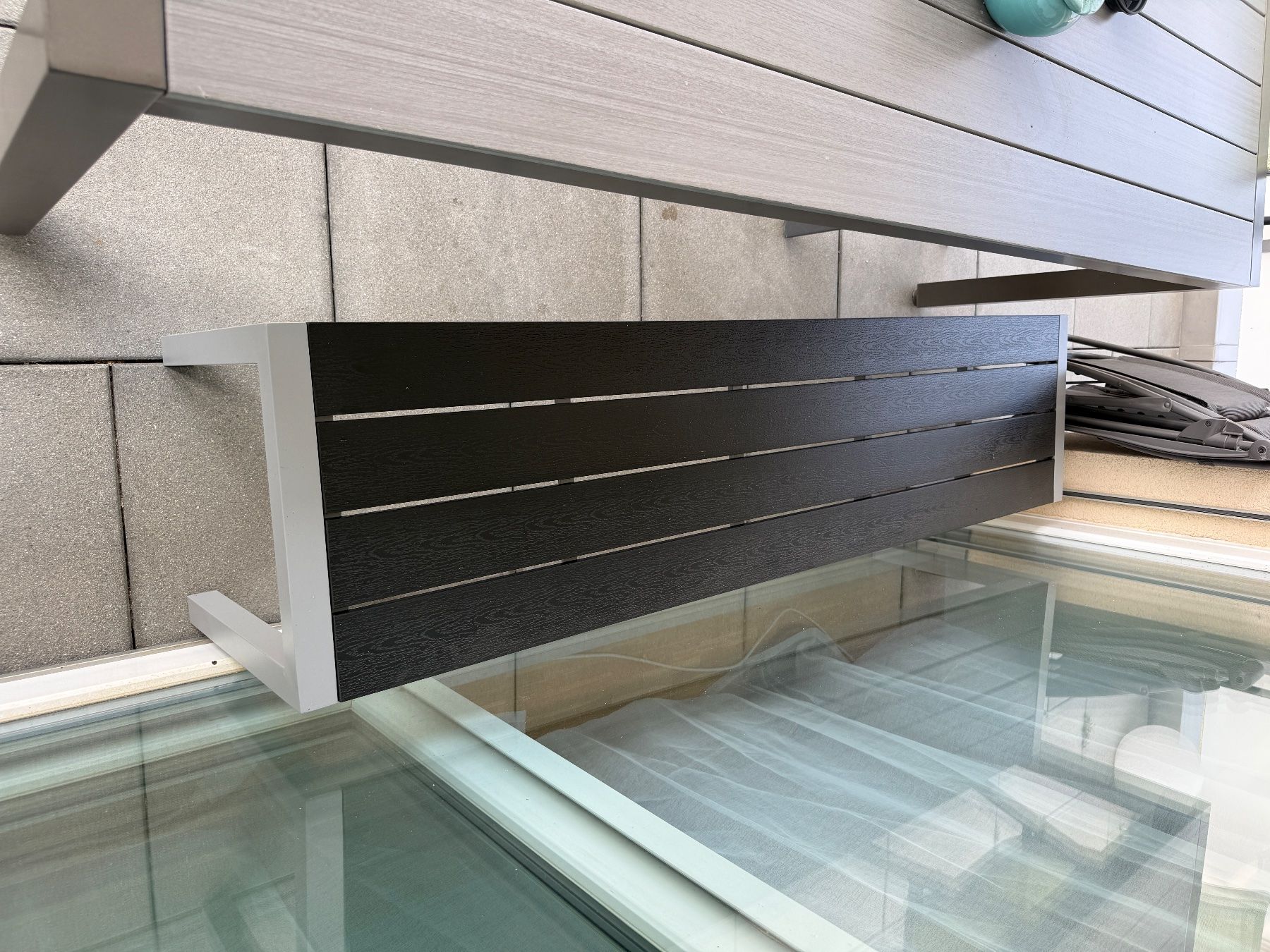 Set de table et chaises: Gartentisch mit Stühlen Aluminium/Kunststoff grauton gute... – D'occasion à Alpnach Dorf par TaniaB03 1