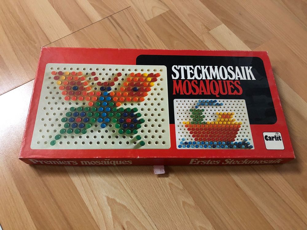 Lena Steckmosaik Gioco Mosaico Per Bambini 80 Tappi Colorati Dai 3 Anni Creatività - 2