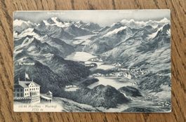 Historische Panoramakarte Muottas-Muaigl, St. Moritz, Maloya