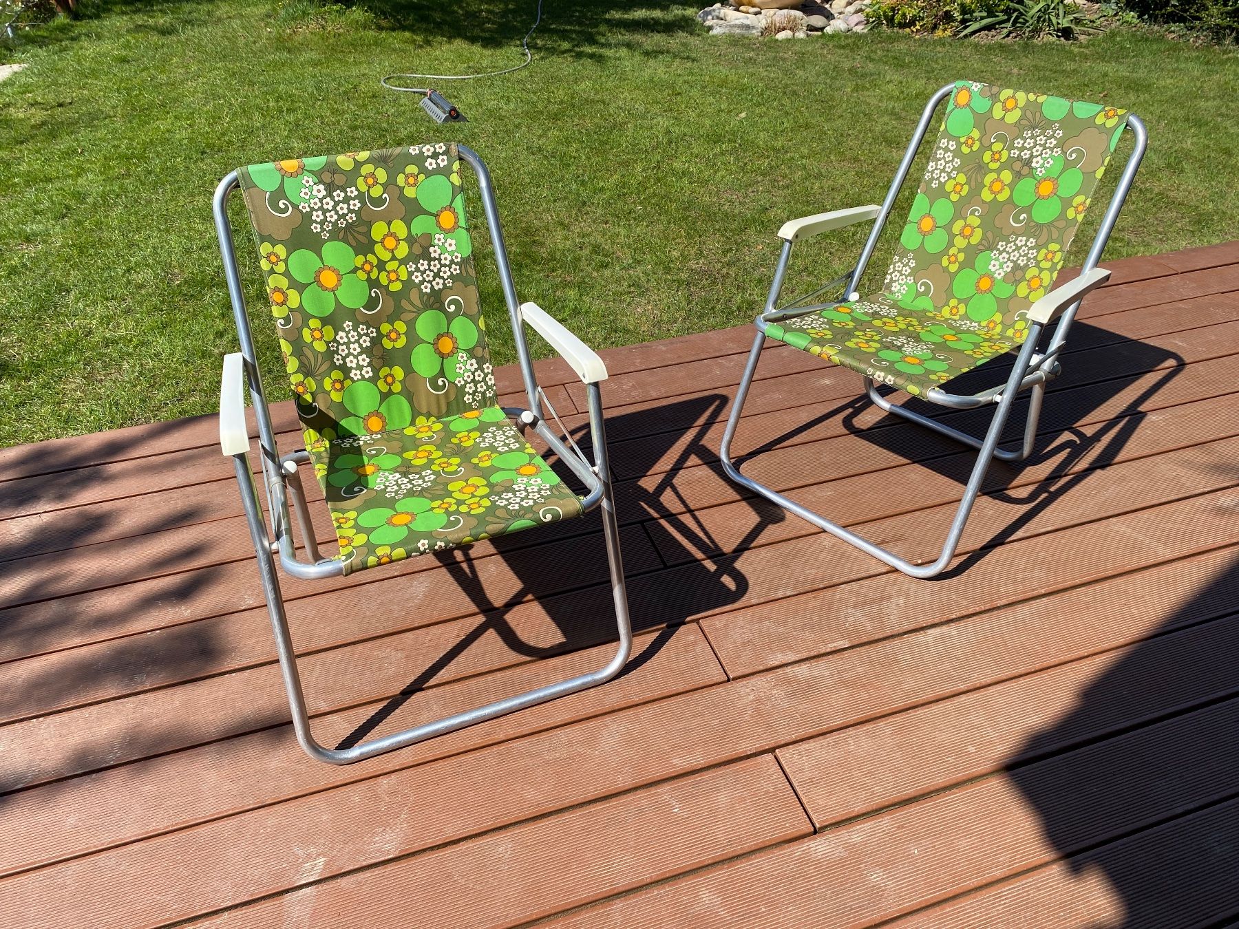 2x Campingstuhl Vintage Kettler 70er Flower Power Retro TOP! (Gebraucht) in  THERWIL fr CHF 107  mit Lieferung auf Ricardo kaufen