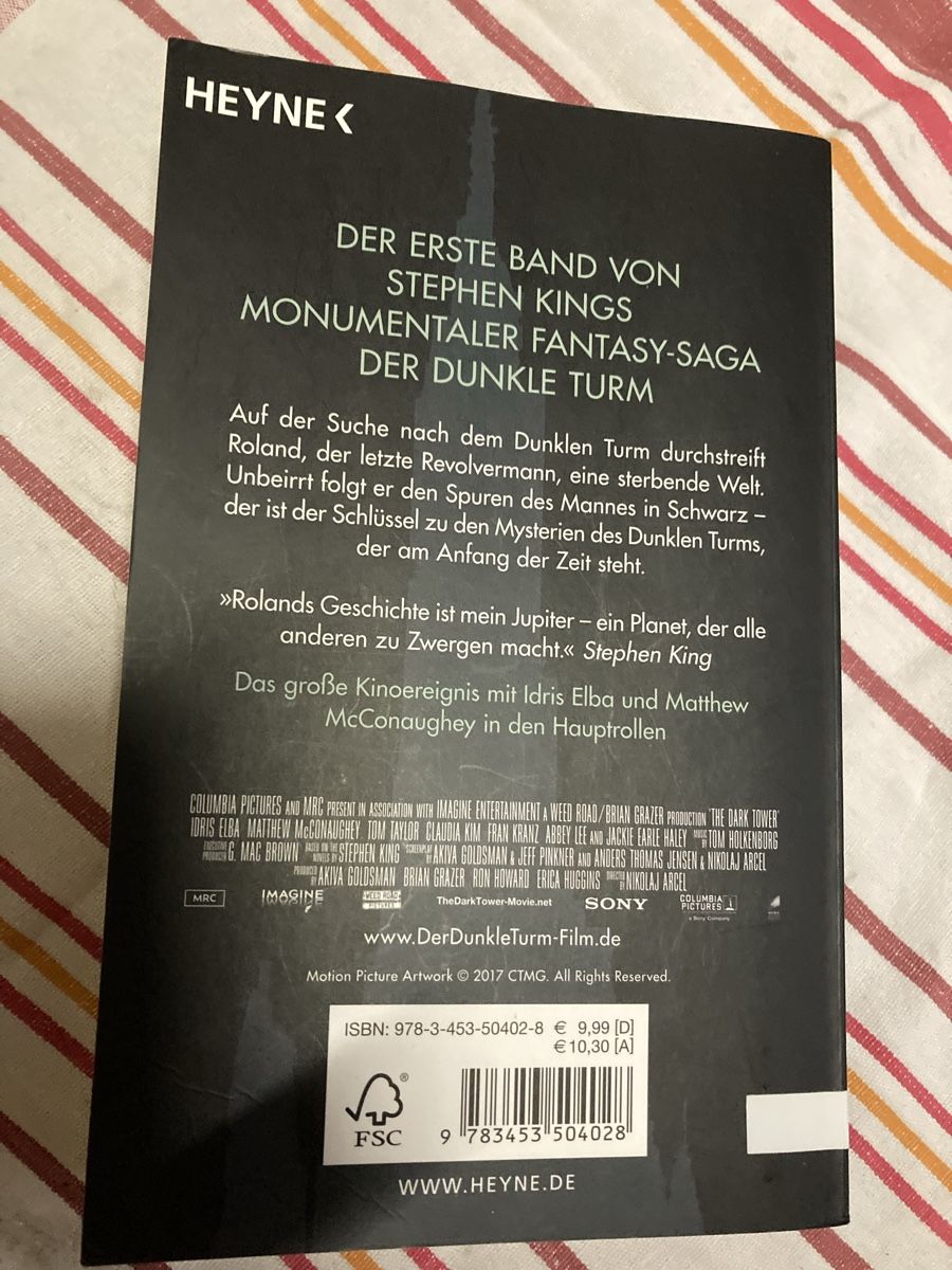 Libri: Stephen King: Der dunkle Turm Schwarz – Usato da Wolfwil venduto da kreabea 1