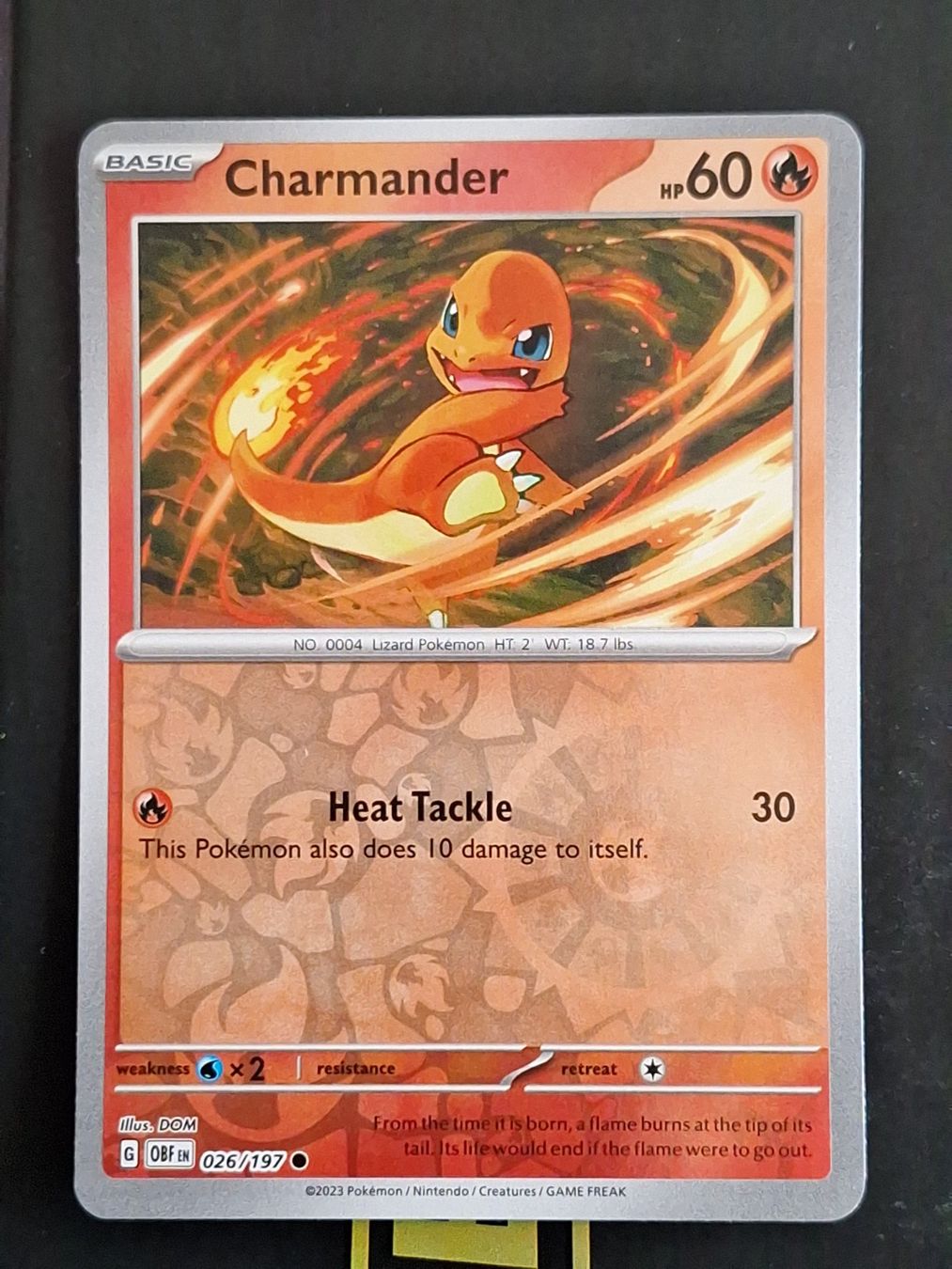 Pokémon Carte collezionabili: Charmander - Pokemon Reverse Holo Obsidian Flames – Usato da Altstätten SG venduto da GGsGameshop