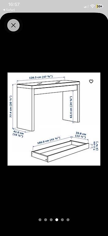 Ikea Tavoli da trucco: Schminktisch Ikea weiss – Usato da Dotzigen venduto da deb_j8l8 2