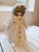 🤩PORZELLAN PUPPE MIT HOCHZEITS-KLEID