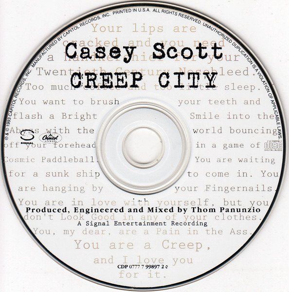 CD: Casey Scott – Creep City – Usato da St.Gallen venduto da jalamusic 2