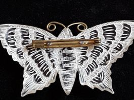 Antikes Set aus Brosche und Ohrclips