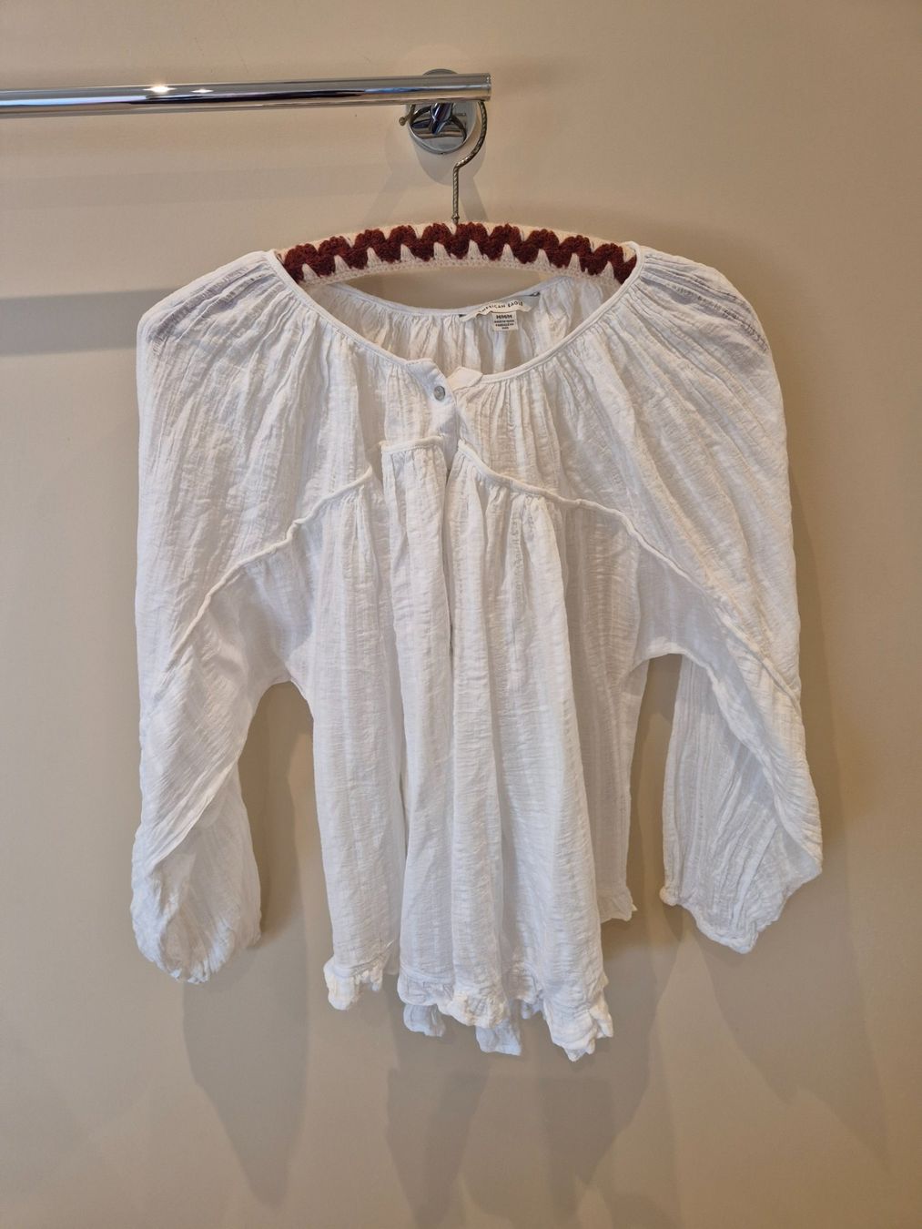 Chemisiers: American Eagle Tunika Bluse Weiss, Grösse M, – D'occasion à Dietikon par grafad