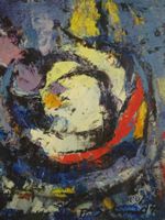 Paul Schmidt 1912-1983 Öl Holz Gemälde Bild Zeichnung Kunst