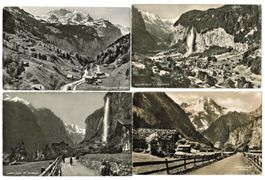 4 AK Lauterbrunnental 1949 - 1962