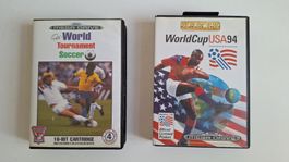 Sega Mega Drive(PAL) Spiele 2er Set Fussball