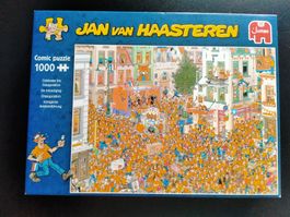 Jan van Haasteren Königliche Amtseinführung Puzzle Comics