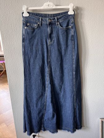 Jeansjupe, Gr. 34, blau denim