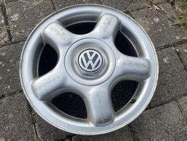 ALS DEFEKT : 1x Alufelge zu VW Polo 6N