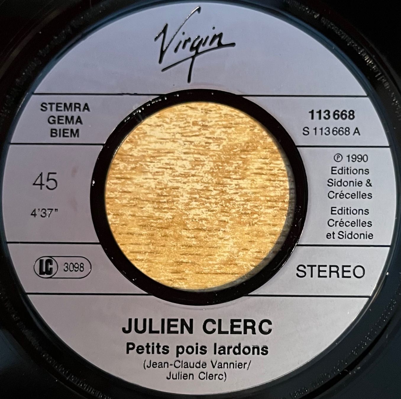Vinyles: JULIEN CLERC - PETITS POIS LARDONS – D'occasion à Bussigny par vinyl-pas-cher 2