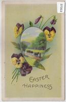 Easter Happiness - Frohe Ostern - Präge-Karte