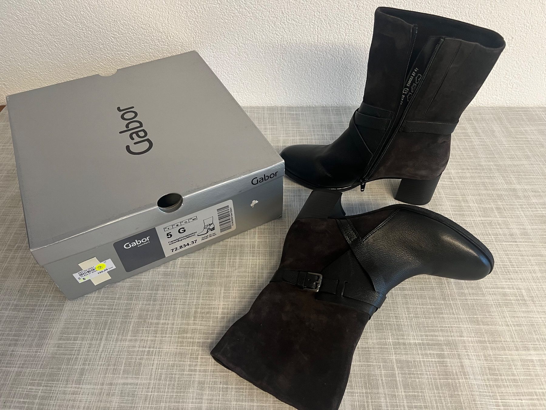 Gabor Scarpe da donna: Gabor Stiefelette Schwarz Gr.37.5 – Usato da Frauenfeld venduto da dilili 1