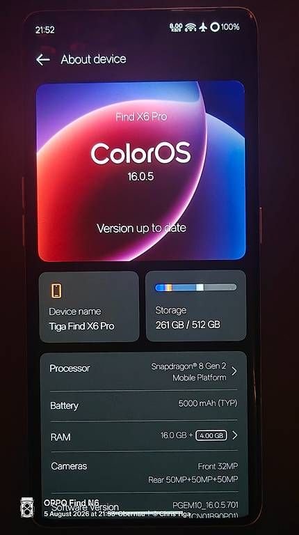 Oppo Telefoni cellulari / Smartphones: Oppo Find X6 Smartphone orange – Usato da Obernau venduto da Tiga42 2