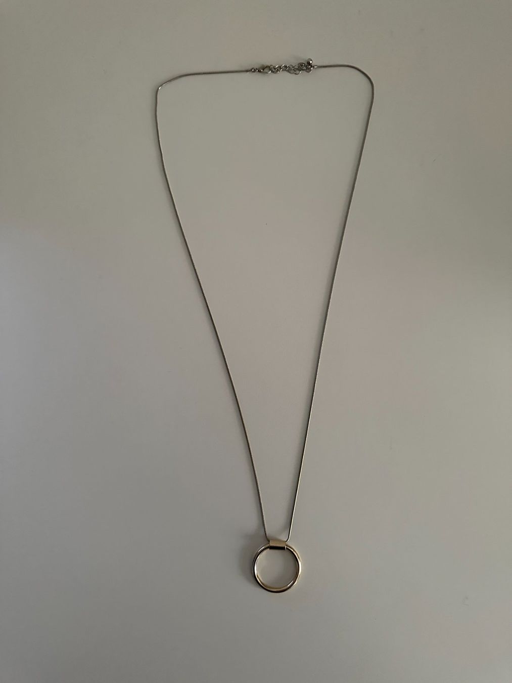 Colliers: Silber-Gold Kette mit Ring – D'occasion à Zürich par Diazaio