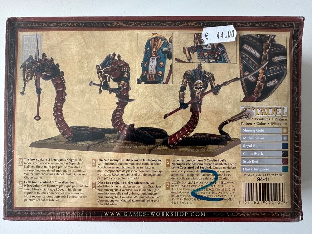 Warhammer Tomb Kings Necropolis Knight, Games Workshop, Occasion
