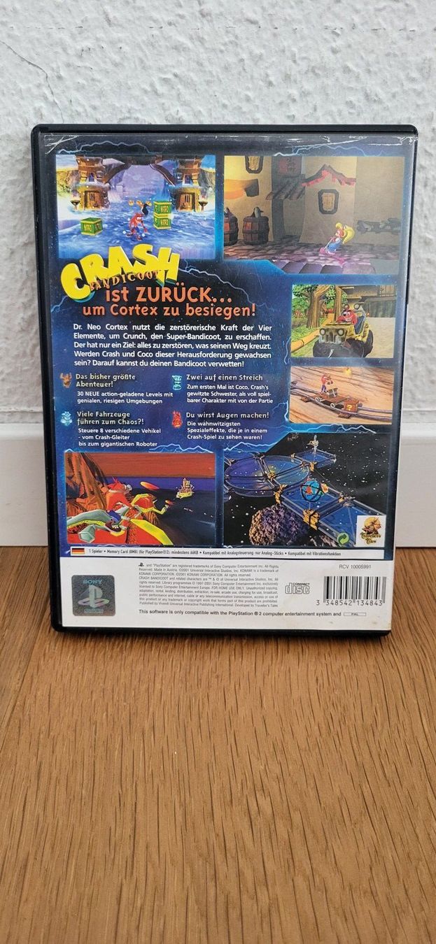 Sony Giochi: PS 2 - Crash Bandicoot Der Zorn des Cortex – Usato da Münsingen venduto da DigitaleSpielecke 1
