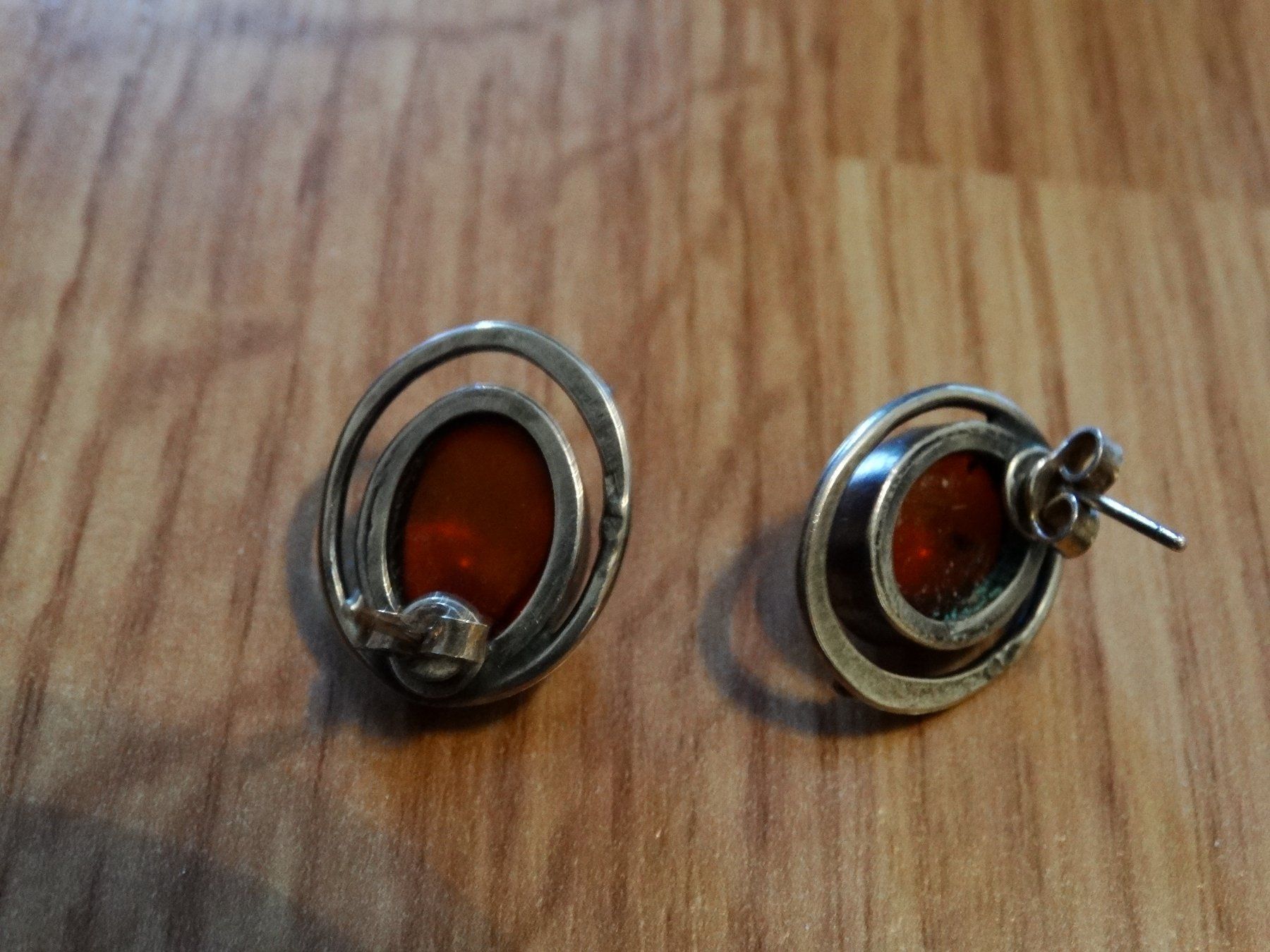 Orecchini pendenti & Orecchini a lobo: Antike Silber 925 Bernstein Ohrstecker – Usato da Adliswil venduto da Isaac_92 2