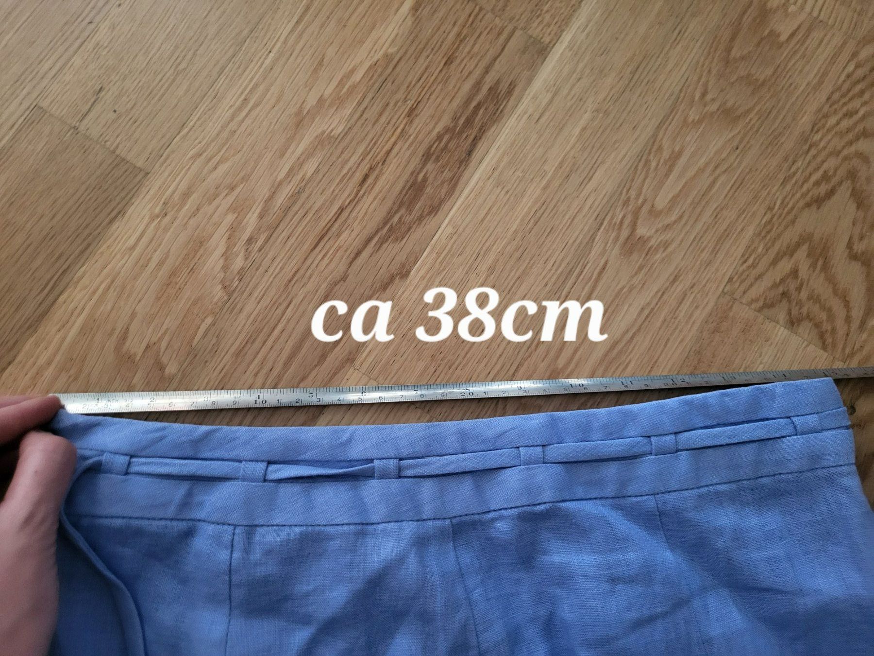 Gonne: 100% Leinenrock Ann LLewellyn M blau – Usato da Basel venduto da Lovintage 6