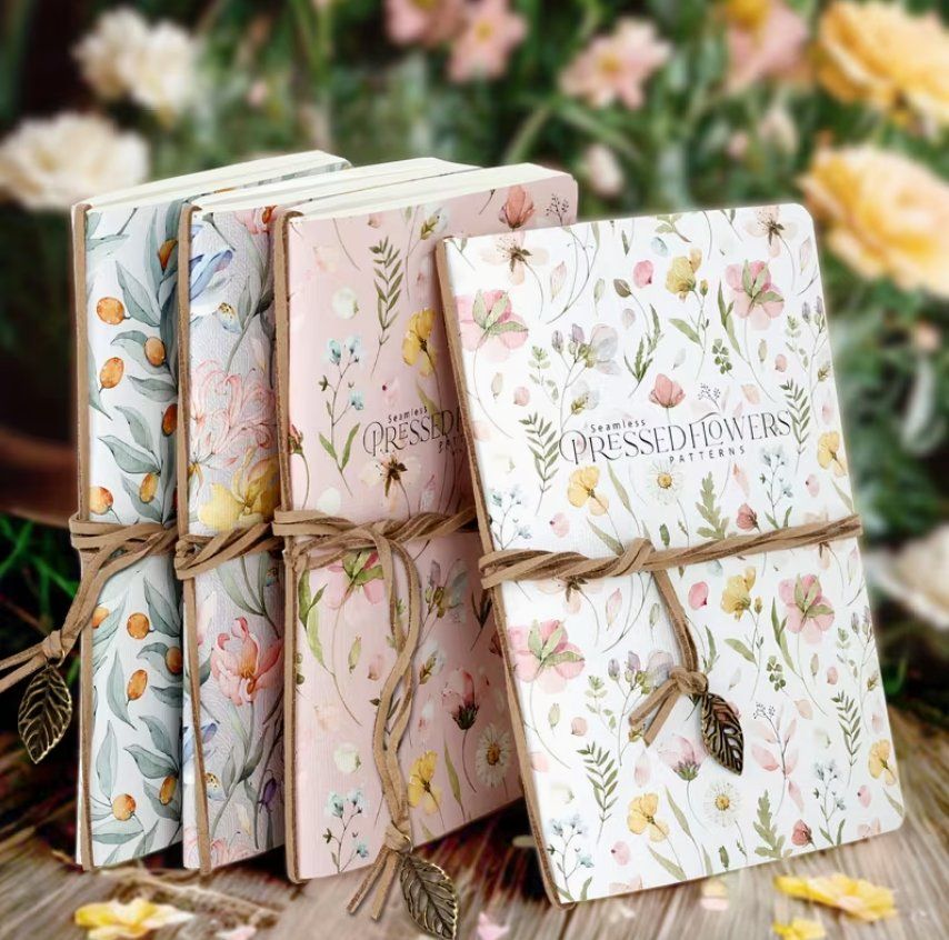 Riviste & Magazine: 4 Hefte - Set A5 / mit Blumenmotiven – Nuovo e nell'imballaggio originale da Frauenfeld venduto da Metaria369