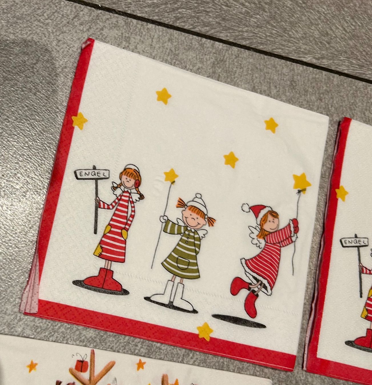 Servietten: 12 Servietten Thème de Noël - lot 3 – Neu (gemäss Beschreibung) aus Arbedo von nadia1973 4