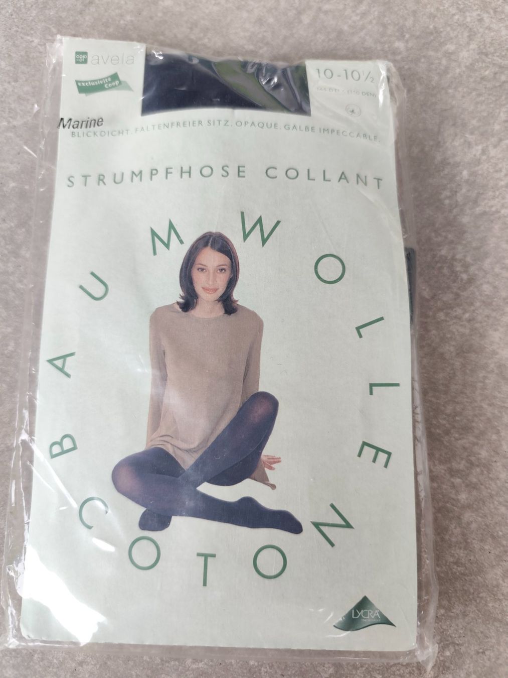 Coop Strümpfe & Strumpfhosen: Strumpfhose Marine Baumwolle, neu – Neu und originalverpackt aus Eschenbach LU von Orchi