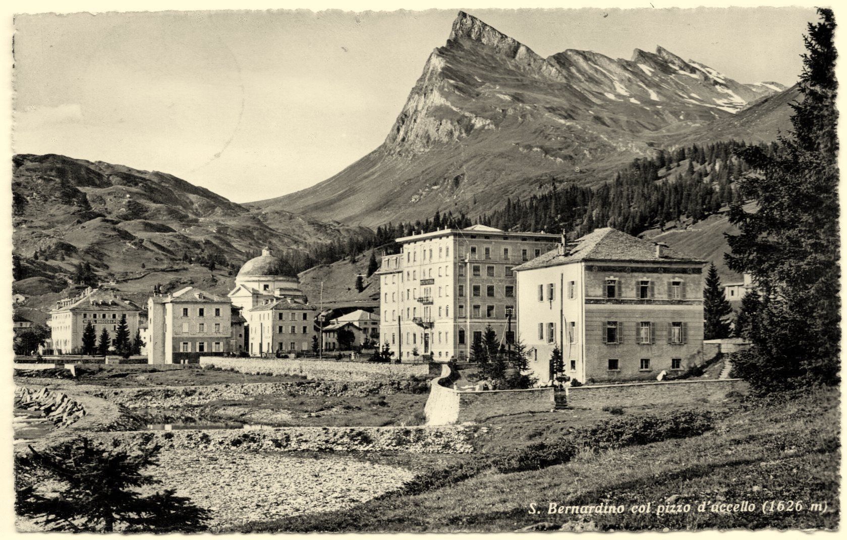 Cartoline postali: SAN BERNARDINO col pizzo d'uccello – Usato da Jona venduto da philajona