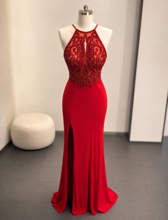 Abendkleid Rot Grösse 34/36