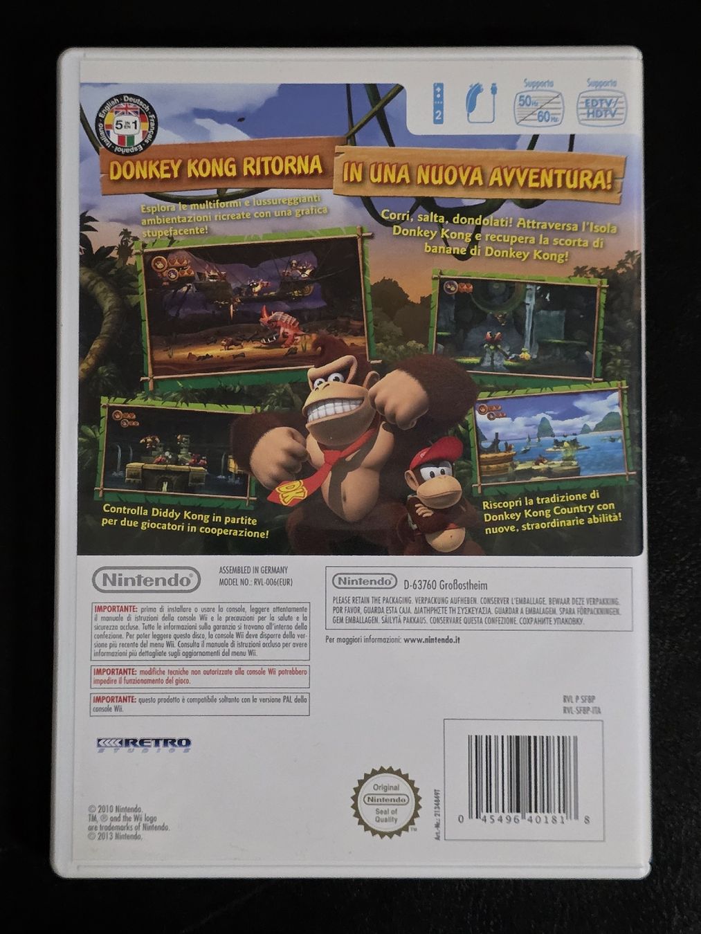 Giochi: DONKEY KONG COUNTRY RETURNS | WII – Usato da Bellinzona venduto da egemon 1