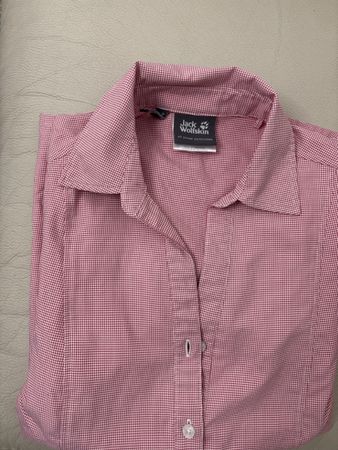 Jack Wolfskin Bluse Rot/Weiss Kariert Gr. 36 - Neuw.