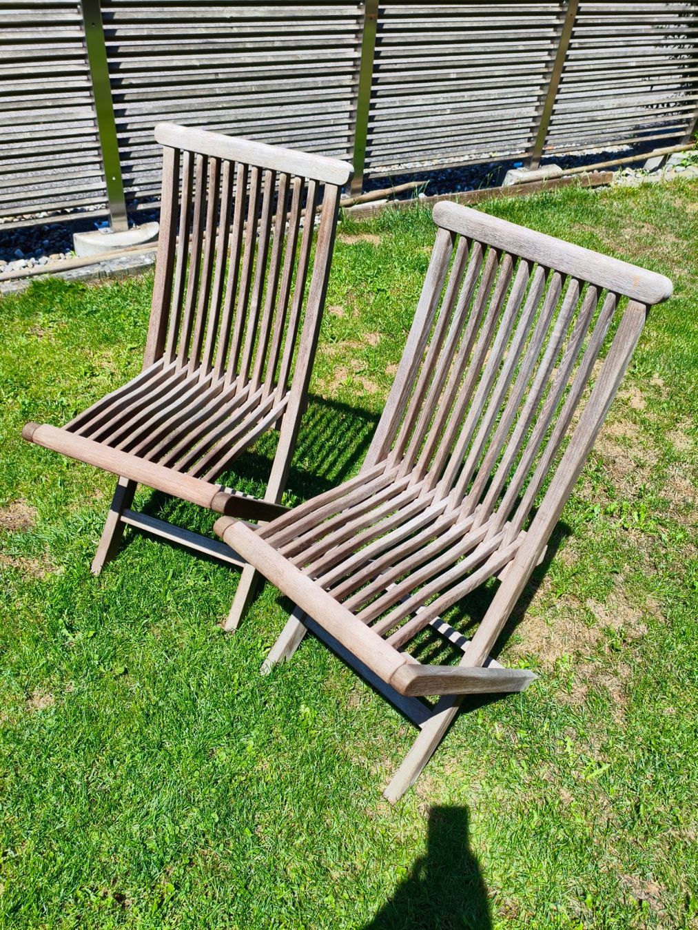 Sedie: Vier Gartenstühle aus Holz – Usato da Pfungen venduto da edi_hh7x