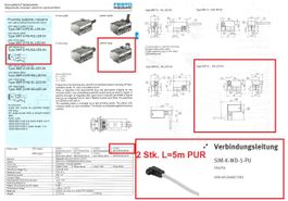 6 Stk. Festo SMT-3-PS-SQ-LED-24 31015