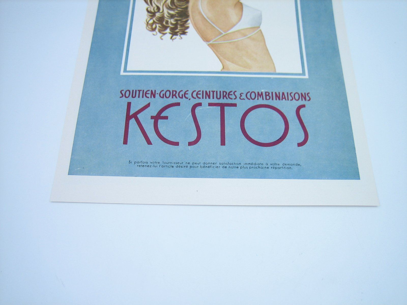 Foto & Immagini: Kestos Unterwäsche altes Werbeblatt – Usato da Zürich venduto da Tomi118 1