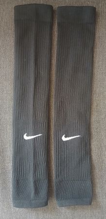 Football Nike Black Ribbed Leg Sleeves Pair Stulpen