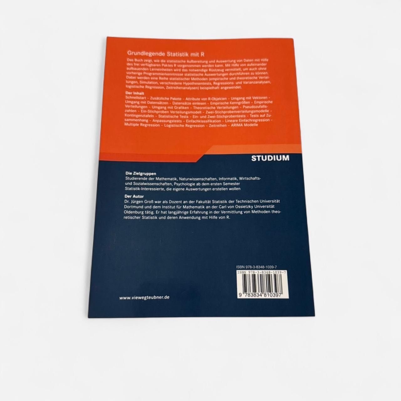 Libri: Grundlegende Statistik mit R Buch – Nuovo e nell'imballaggio originale da Basel venduto da 1moonstar 1