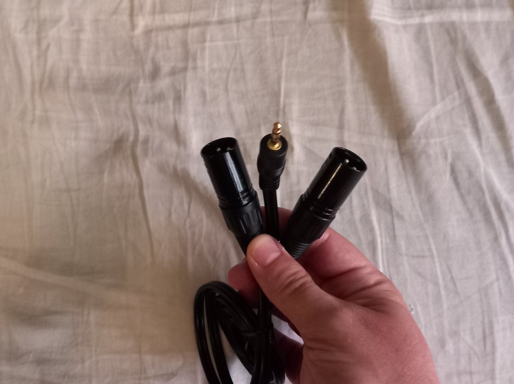 Kabel: 3x Jack 3.5mm XLR Kabel Câble Jack 3.5mm à double XLR – Neu und originalverpackt aus Bremblens von LOVA-MUSICA-SHOP 2