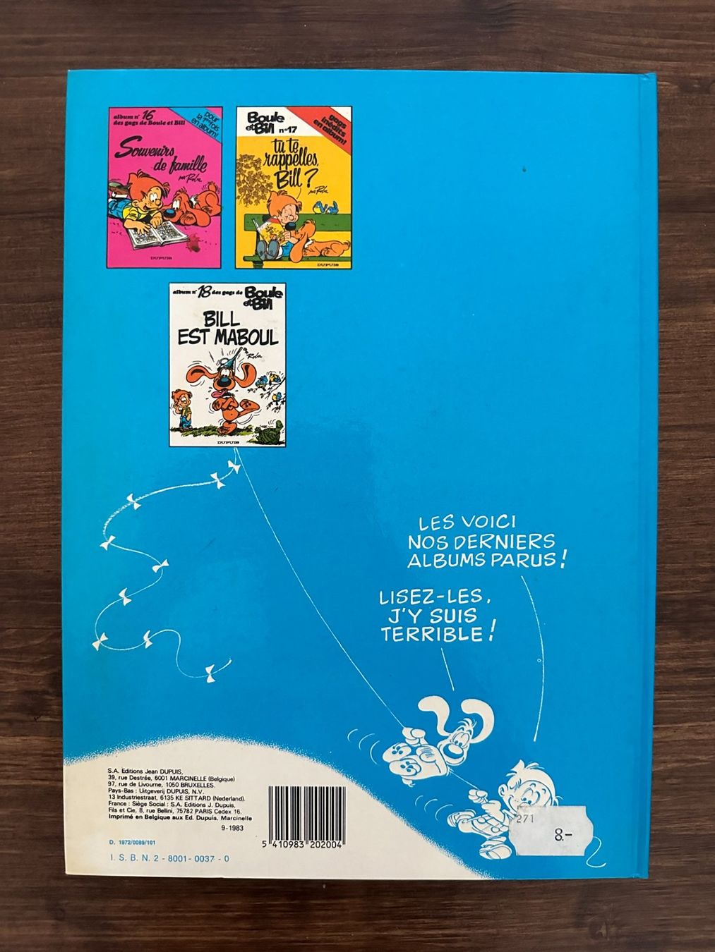 Fumetti: Boule et Bill N°8 (1977) – Usato da Genève venduto da rosebud635 1