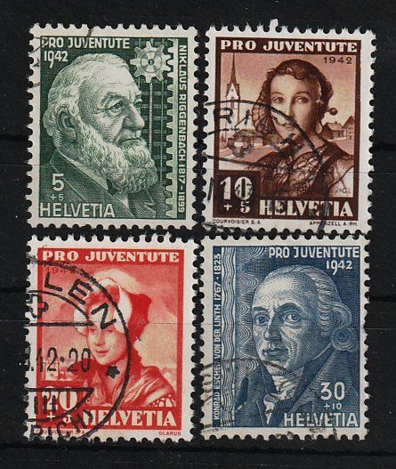 Alle Briefmarken: 1942 Serie Pro Juventute – Gebraucht aus Arlesheim von gaugi43