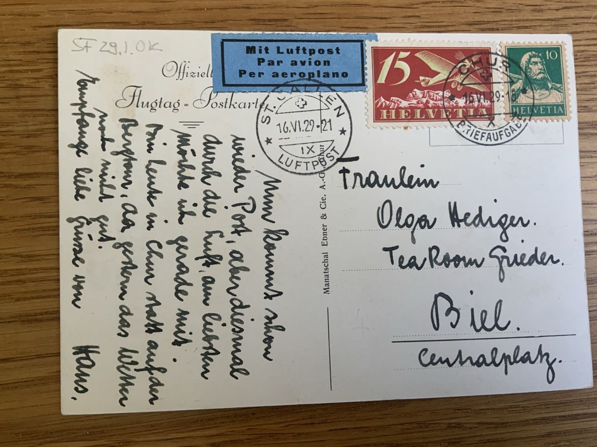Alle Briefmarken: Flugpostmarken – Gebraucht aus Binningen von chr_cr5n